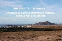 Urban plot for sale in Muñique, Teguise, Lanzarote. 